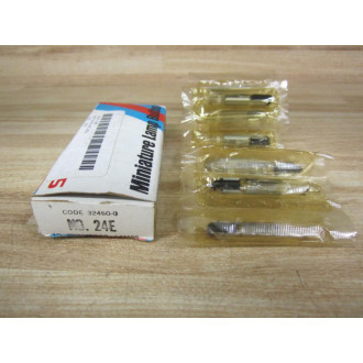 Sylvania 24E Miniature Lamp Light Bulb (Pack of 10)