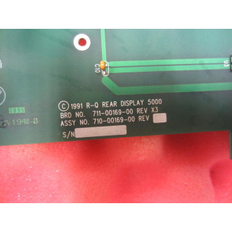Racal 710-00169-00 Rear Display 5000 711-0169-00 Rev X3 7100016900 12253970 - Used
