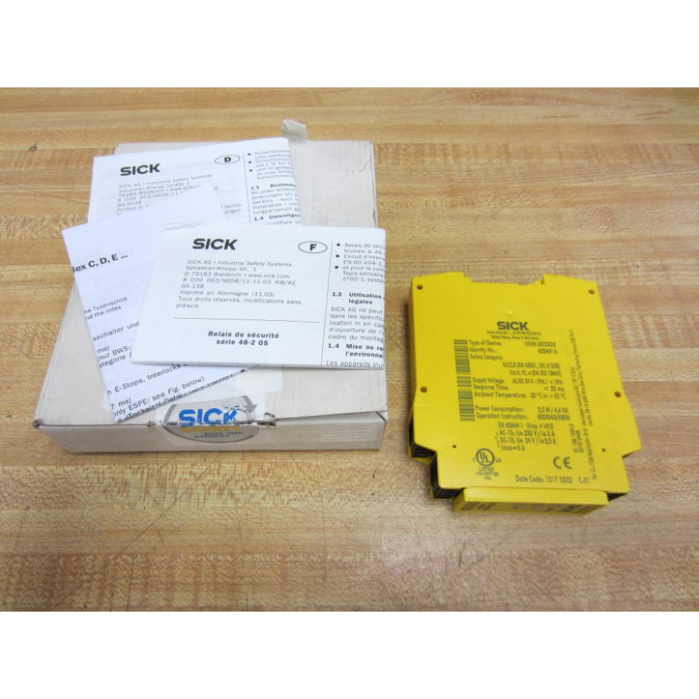 Sick UE48-20S3D2 6024916 Safety Relay UE4820S3D2