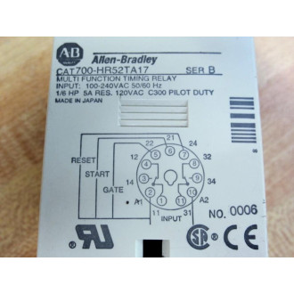 Allen Bradley 700-HRM12TA17 Time Delay Relay 700HRM12TA17 Series B - New No Box