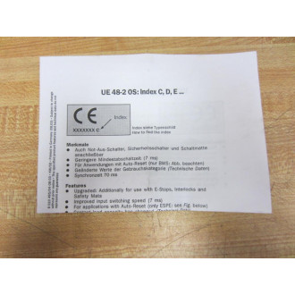 Sick UE48-20S3D2 6024916 Safety Relay UE4820S3D2