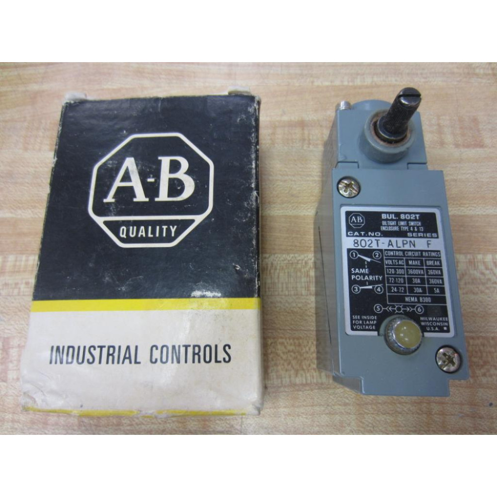 Allen Bradley 802T-ALPN Limit Switch 802TALPN Series F