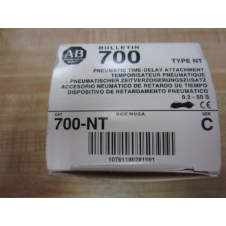 Allen Bradley 700-NT Time Delay Attachment