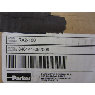 Parker RA2-180 RA2180 Rotary Actuator 346141-082009