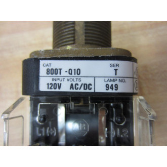 Allen Bradley 800T-Q10 Pilot Light Ser T