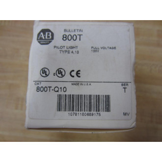 Allen Bradley 800T-Q10 Pilot Light Ser T