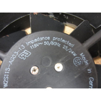 EBM W2S115-AG03-13 Fan W2S115AG0313 - Used