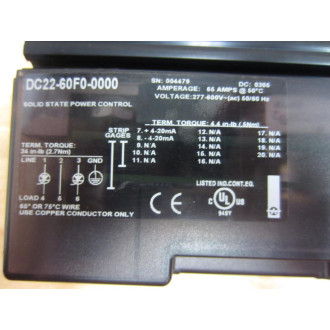 Watlow DC22-60F0-0000 DIN-a-mite DC2260F00000 - New No Box