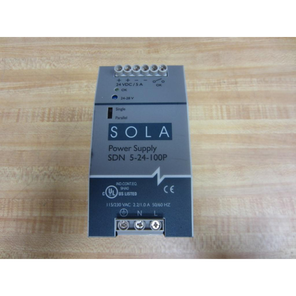 Sola SDN 5-24-100P Power Supply SDN524100P - New No Box