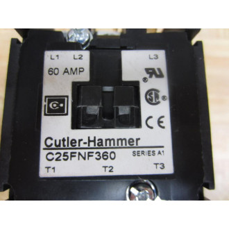 Eaton C25FNF360 Cutler Hammer Contactor 60A C25FNF360L