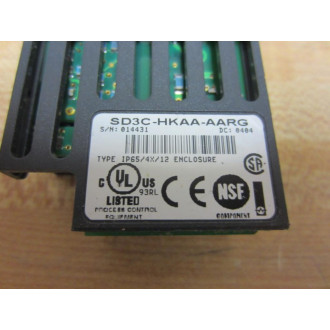 Watlow SD3C-HKAA-AARG Temp Controller SD3CHKAAAARG Missing Bottom Cover - Used