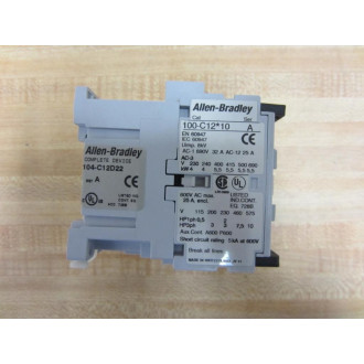 Allen Bradley 104-C12D22 Complete Device Starter 104C12D22 Series A - Used