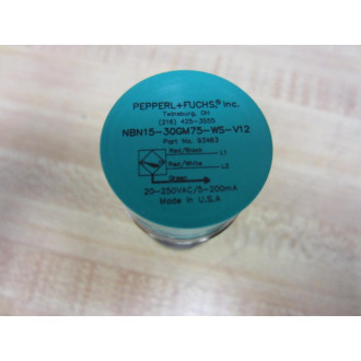 Pepperl + Fuchs NBN15-30GM75-WS-V12 Sensor NBN1530GM75WSV12 93463
