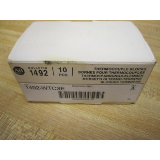 Allen Bradley 1492-WTC3E Thermocouple Blocks 1492WTC3E Series A (Pack of 10)