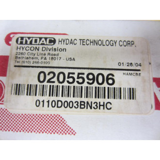 Hydac 02055906 Replacement Filter