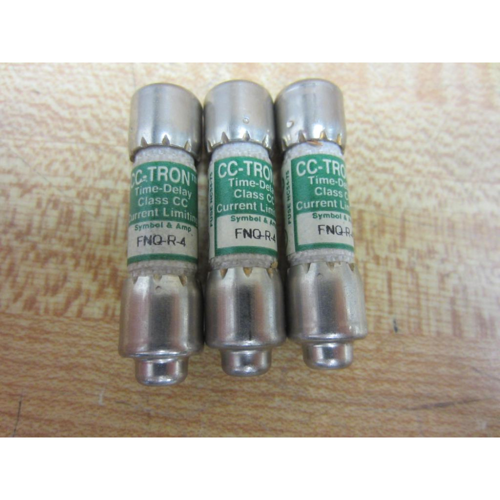 Buss FNQ-R-4 Bussmann Fuse Cross Ref 6F117 (Pack of 3) - New No Box