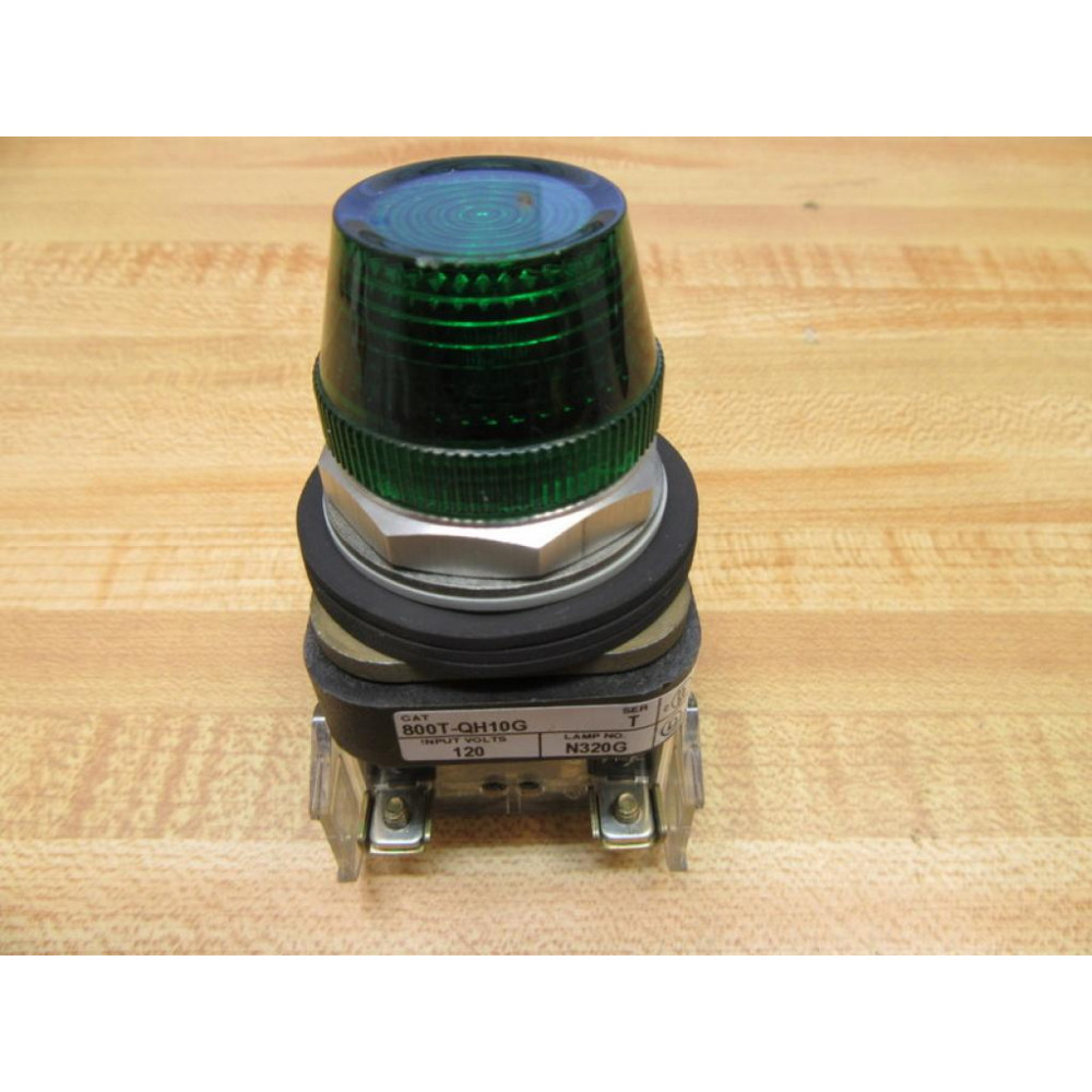 Allen Bradley 800T-QH10G Pilot 800TQH10G Green Ser T W800T-Blank - New No Box