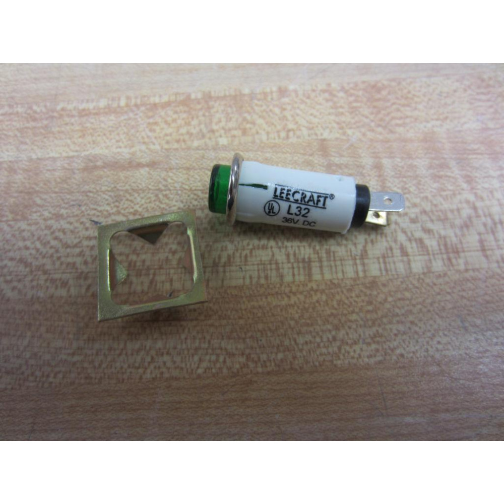 Leecraft L32 Indicator Light Green - New No Box