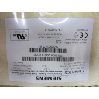 Siemens 6SL3000-0CE15-0AA0 Reactor Smart 6SL30000CE150AA0 - New No Box