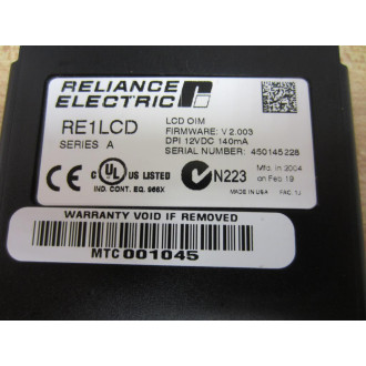 Reliance Electric RE1LCD Operator Interface Module - New No Box