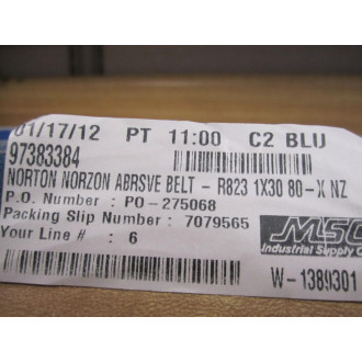 Norton R823 Abrasive  Belt (Pack of 10) - New No Box