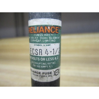 Reliance ECSR-4-12 Fuse ECSR412 - Used