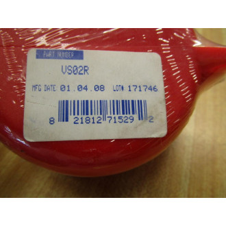 North Safety VS02R Red V-Safe Wheel Valve Lockout (Pack of 3)