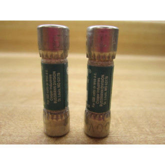 Buss FNQ-4 Bussmann Fuse Cross Ref 4XC54 Tested (Pack of 2) - New No Box