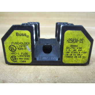 Bussmann H25030-2S Fuse Block H250302S - Used