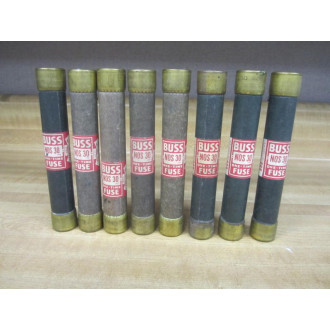 Buss NOS-30 Bussmann Fuse Cross Ref 4XH08 Tested (Pack of 8) - New No Box
