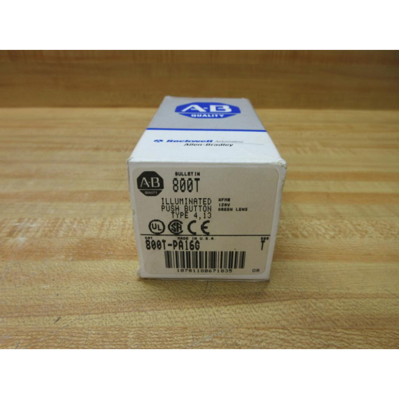 Allen Bradley 800T-PA16G Push Button Switch EMPTY BOX ONLY!
