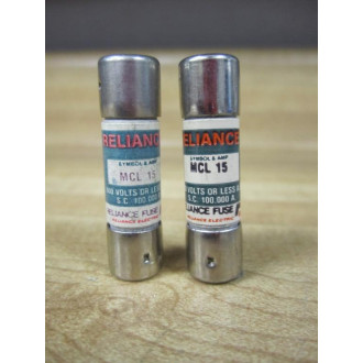 Reliance MCL-15 Fuse MCL15 Tested (Pack of 2) - New No Box