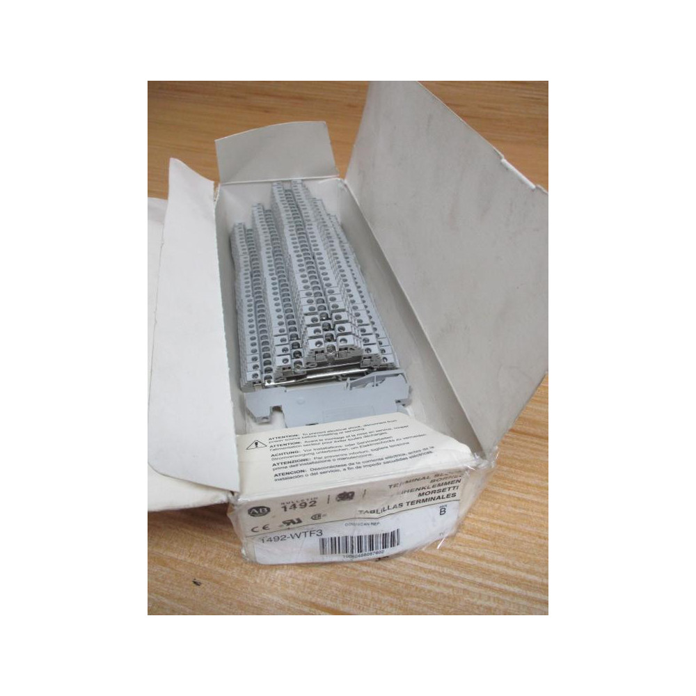 Allen Bradley 1492-WTF3 Terminal Block Ser. B (Pack of 34)