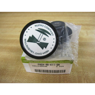 Nupro PHEN-4B-K11-GR Valve Knob PHEN4BK11GR (Pack of 2)