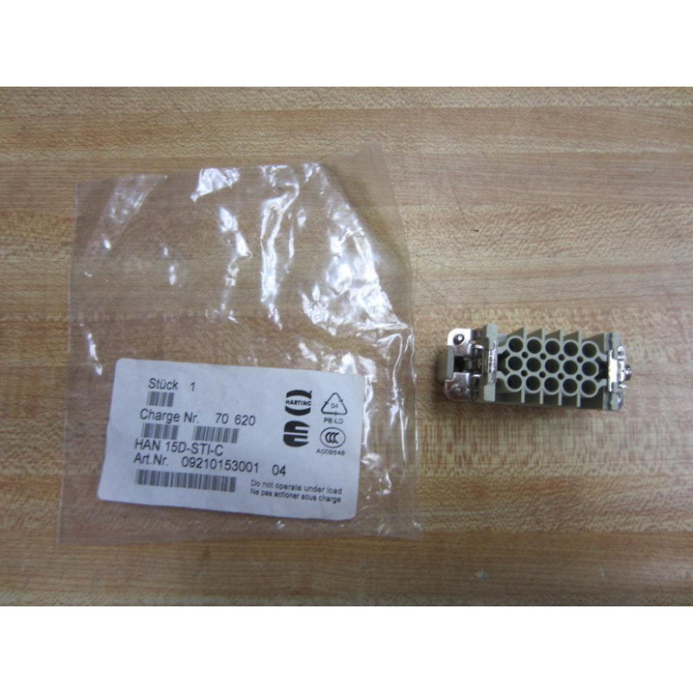 Harting HAN 15D-STI-C Connector HAN15DSTIC 09210153001 (Pack of 3)