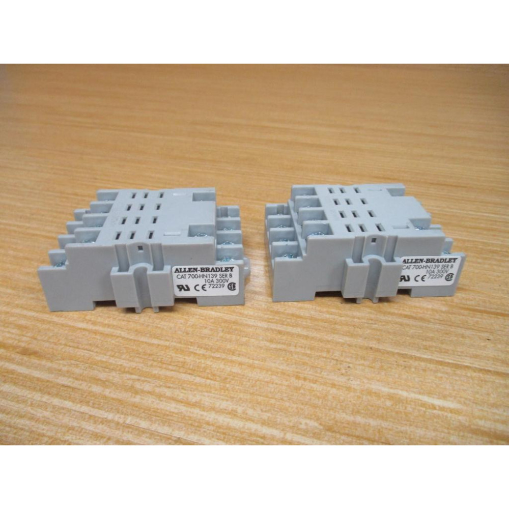 Allen Bradley 700-HN139 Relay Socket 700HN139 Ser. B (Pack of 2) - New No Box