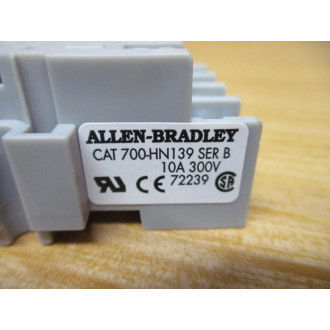 Allen Bradley 700-HN139 Relay Socket 700HN139 Ser. B (Pack of 2) - New No Box
