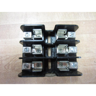 Gould 30353 Fuse Block 3 Pole 30 Amp Type A Aisle - Used