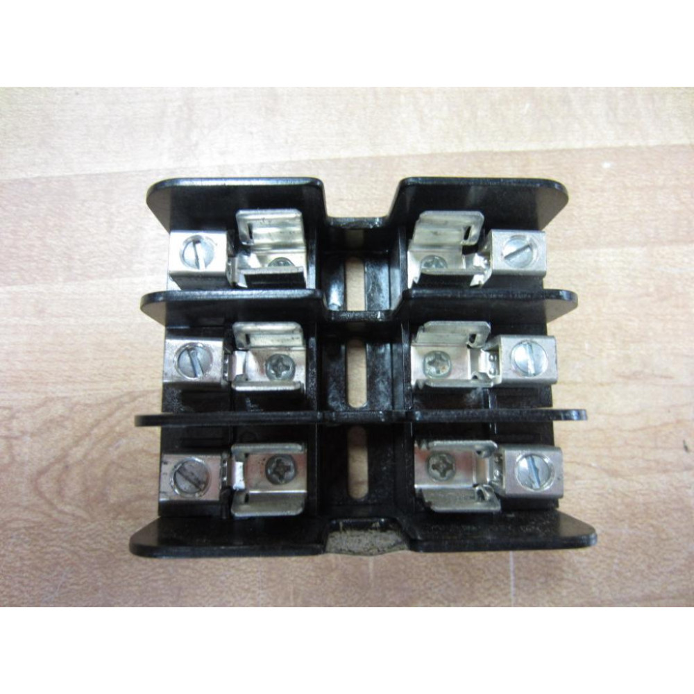 Gould 30353 Fuse Block 3 Pole 30 Amp Type A Aisle - Used