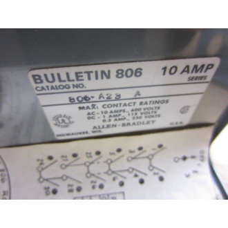 Allen Bradley 806-A23 Reversing Drum Switch 806A23 - New No Box
