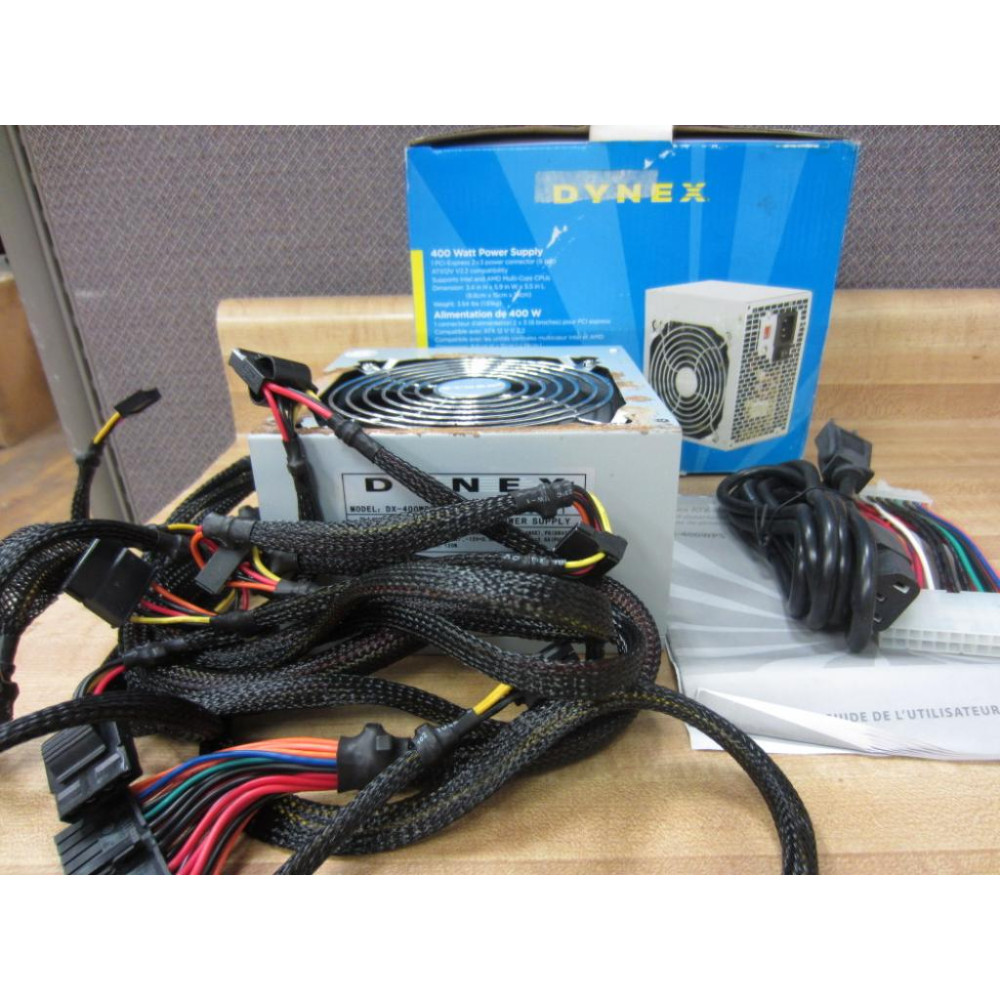 Dynex DX-400WPS 400-Watt ATX CPU Power Supply Some Rust-Works - Used