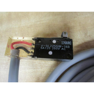Omron V-5L2255W-168 Snap Action Switch & Cable 1766RC - New No Box