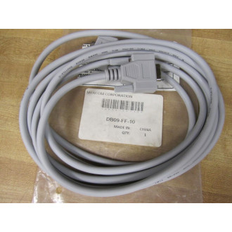 Mencom DB09-FF-10 Cable Connector DB09FF10 10' Cable