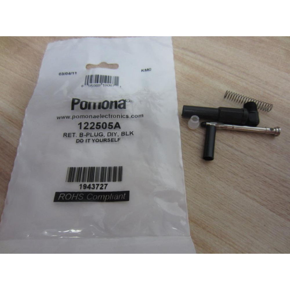 Pomona Electronics 122505A Banana Plug (Pack of 6)