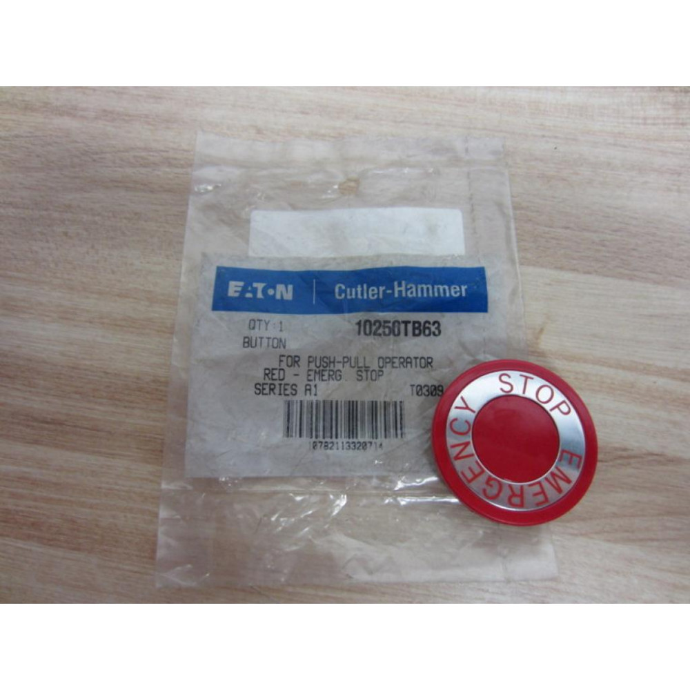 Cutler Hammer 10250TB63 Pushbutton Red