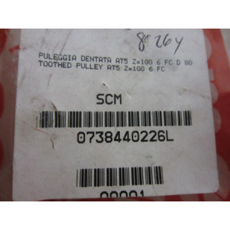 SCM 0738440226L Toothed Pulley - New No Box