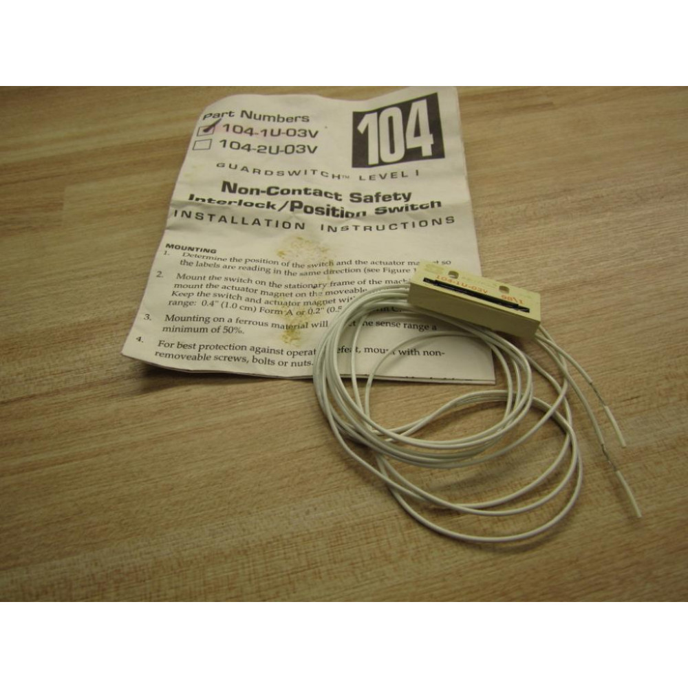 Sentrol 104-1U-03V Mini-Guard Actuator Switch - New No Box