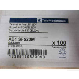 Telemecanique AB1 SF520M Terminal Block ABSF520M 083309 (Pack of 100)