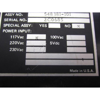 Data Tech 3312-02 Meter 548381-101 - Parts Only