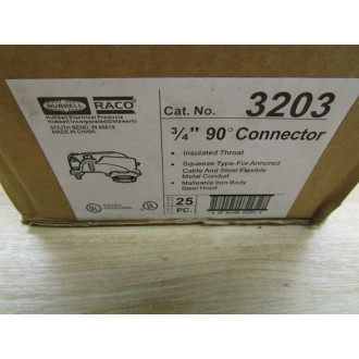 Hubbell 3203 Connector 34" 90°C (Pack of 25)